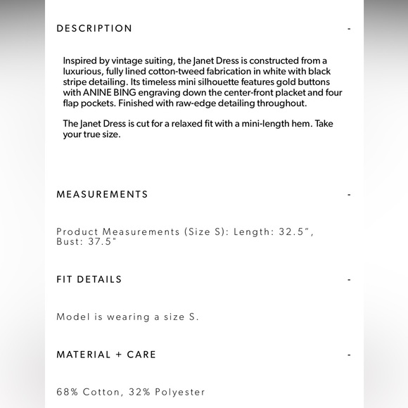 Anine Bing Janet Dress NWT - Picture 4 of 12